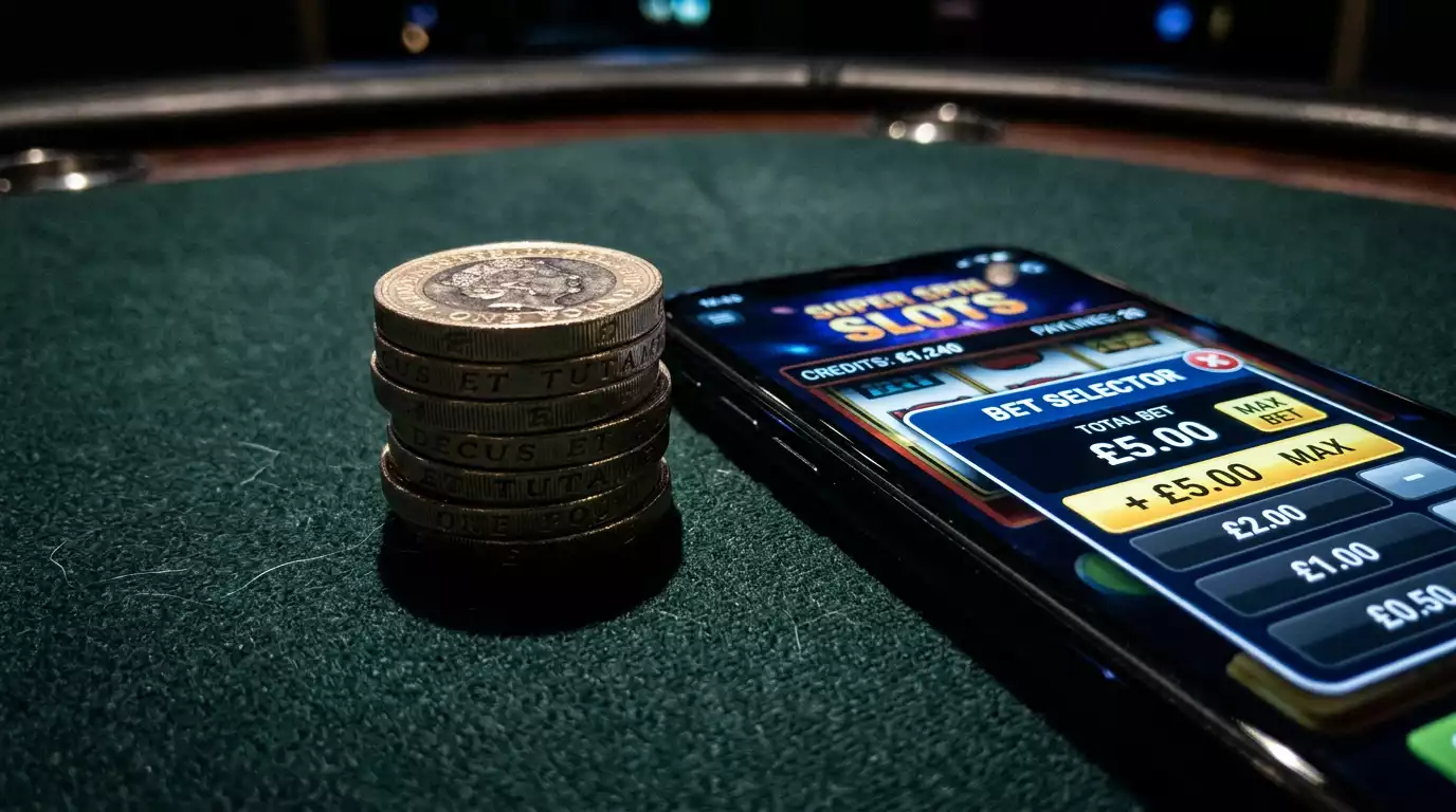 UK five pound stake limit impact on Nine Casino online slots